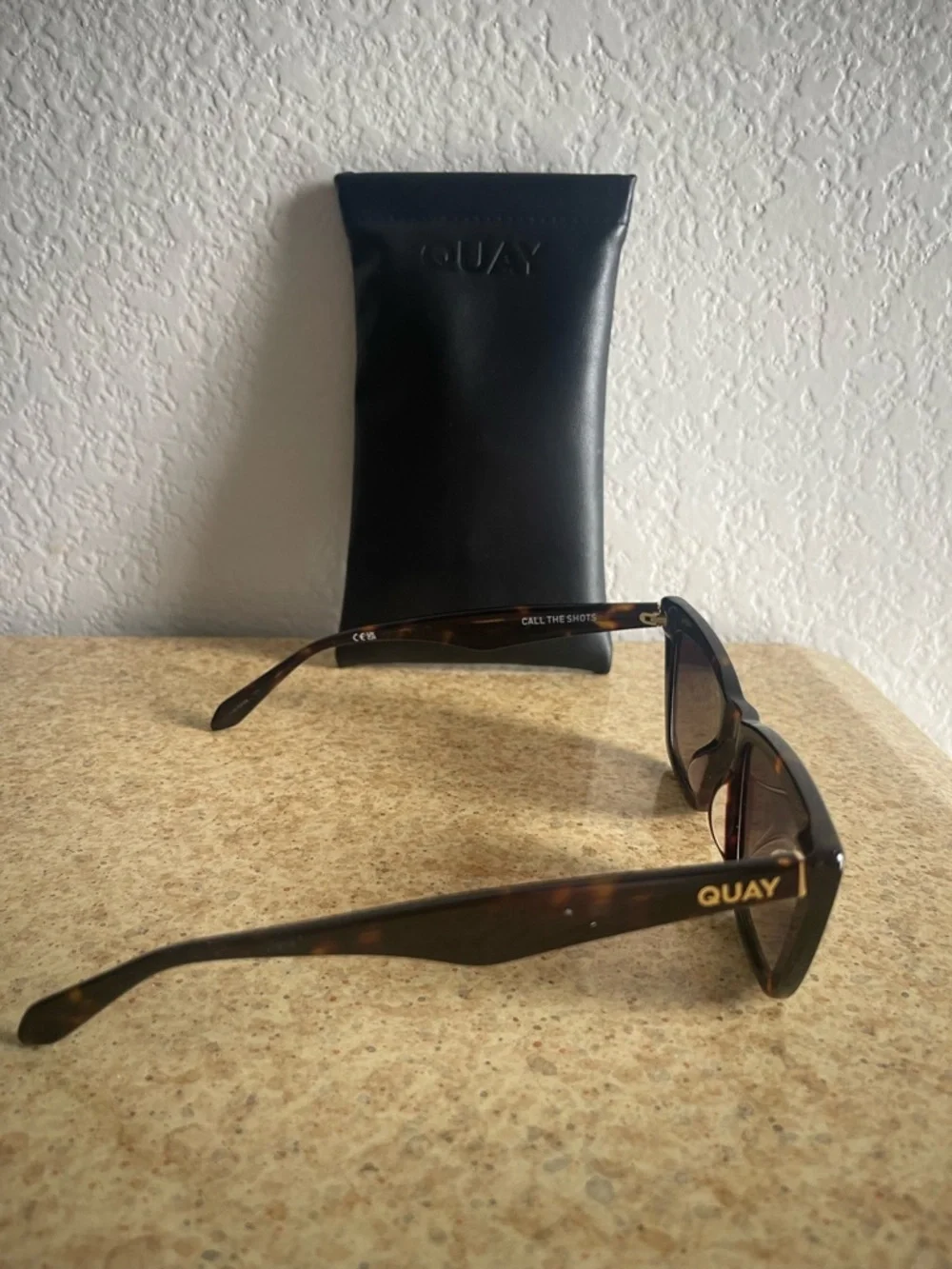 Quay Australia Brown Tortoiseshell Cat-Eye Call The Shots Sunglasses - Picture 5 of 5